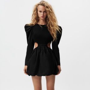 ZARA cut out bubble dress Size M